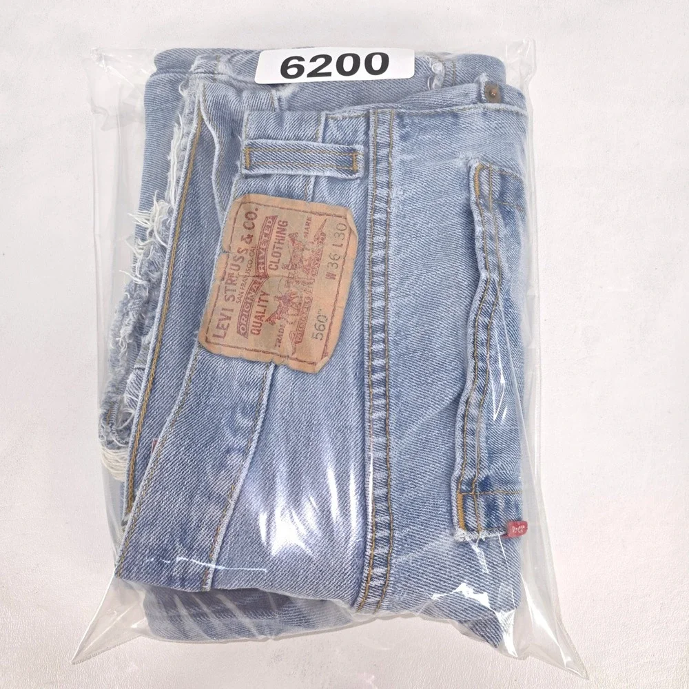 Vintage Levi's 560 Jeans Mens 36x29 (36x30) Y2K 2000 Baggy Loose Fit Tapered Leg